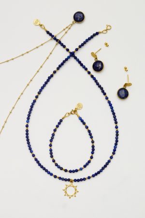 Komplet z lapisu lazuli